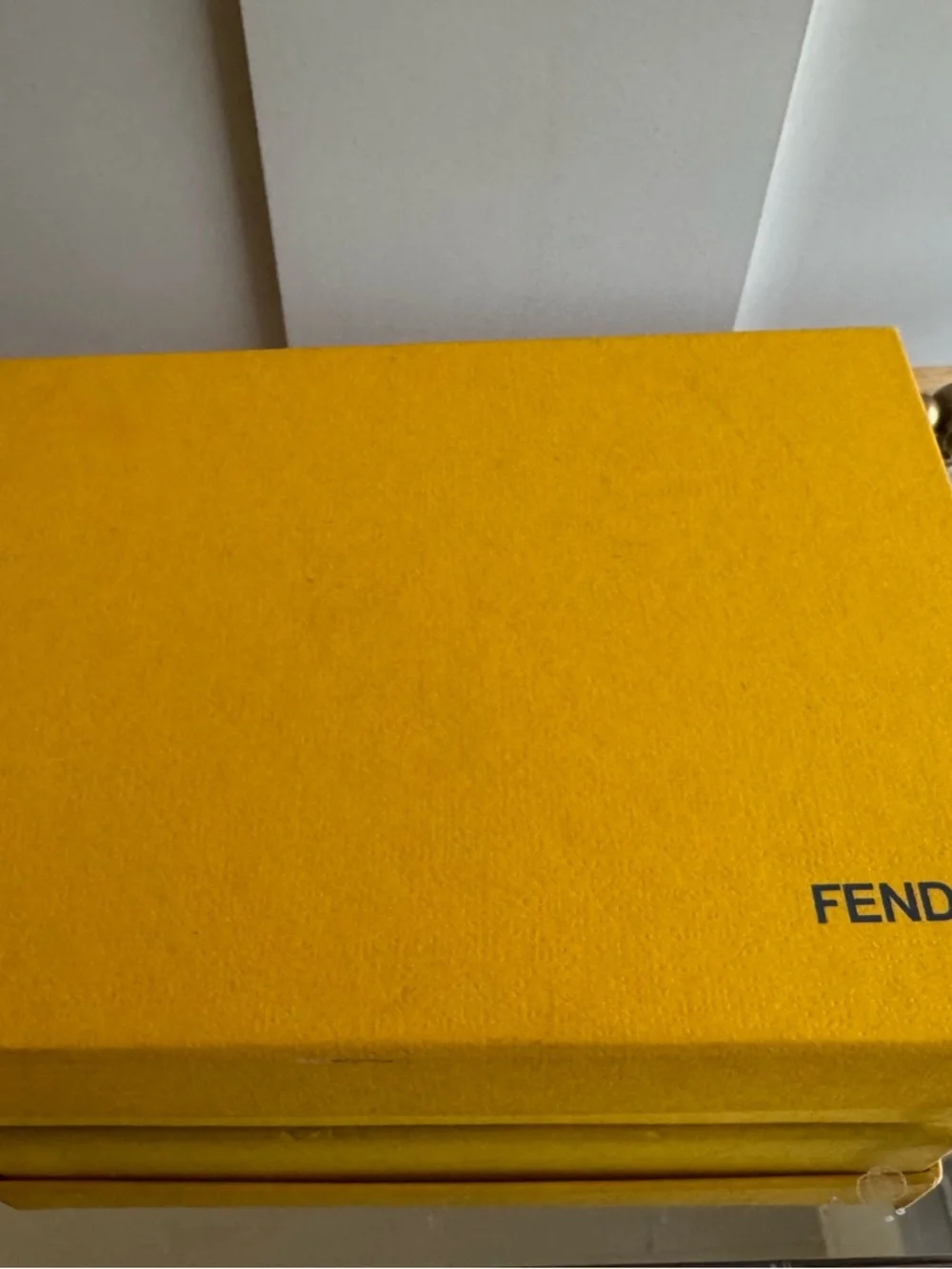 FENDI Leather-covered Notepad Stationery Dark Silver